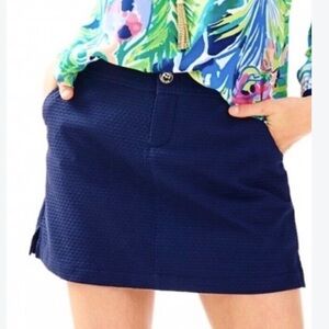 Lilly Pulitzer True Navy Nicki Skort